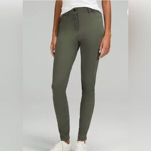 Brand New Lululemon City Sleek Slim-fit Dark Olive Pant